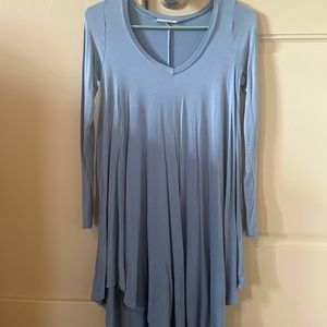 Blue loose fitting mini dress. Size S.